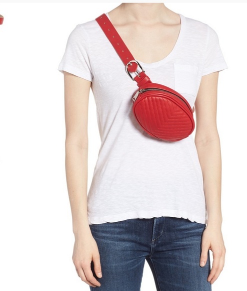 🆕 Steve Madden Red Belt Bag